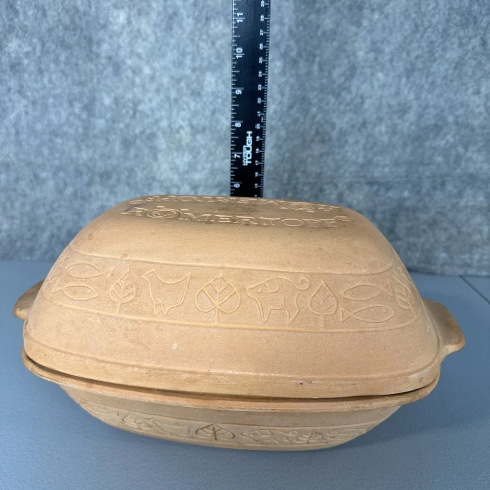 Romertopf 110 TerraCotta 10x7x6 Bread Clay Baker Roaster Dutch Oven Rico USA